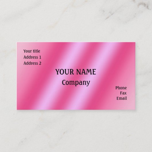 Carte De Visite rose (Devant)