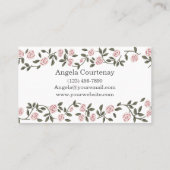 Carte de visite rose (Dos)