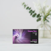carte de visite rose (Debout devant)