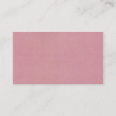Carte de visite rose (Dos)