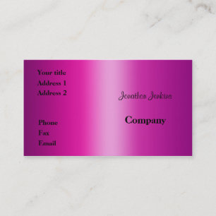Carte De Visite rose