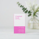 Carte De Visite rose (Debout devant)