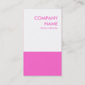 Carte De Visite rose (Dos)