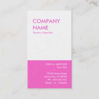 Carte De Visite rose