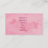 Carte De Visite Rose (Dos)