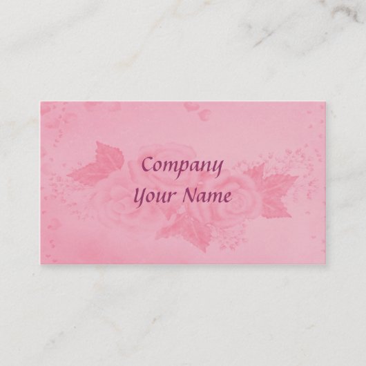 Carte De Visite Rose (Devant)