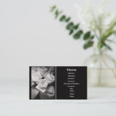 carte de visite rose (Debout devant)