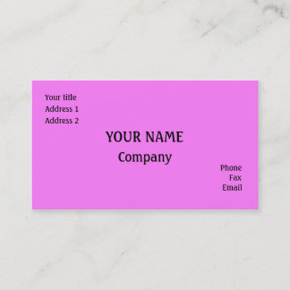 Carte De Visite rose
