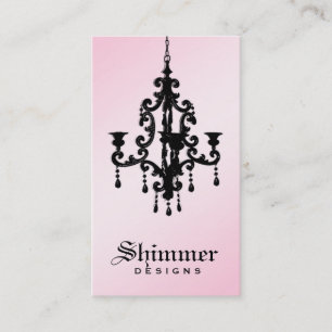 Carte De Visite rose 2 du lustre 311-Shimmer
