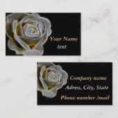 Carte De Visite rose 3D blanc (Devant / Derrière)