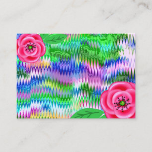 Carte De Visite Rose Abstrait couleur Craze
