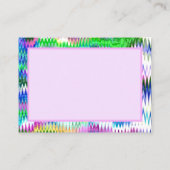 Carte De Visite Rose Abstrait couleur Craze (Dos)