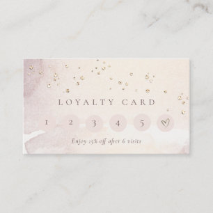 Carte De Visite Rose Abstrait Gold Purple Parties scintillant 6 Pu