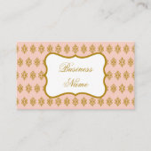 Carte de visite rose antique (Devant)