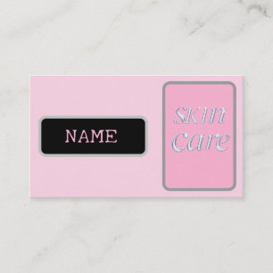 Carte De Visite rose argent beauté peau