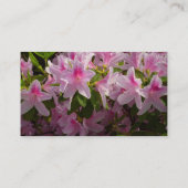 Carte De Visite Rose Azalea Bush printemps floral (Dos)