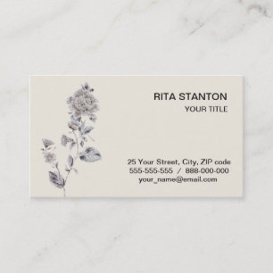 Carte De Visite Rose beige