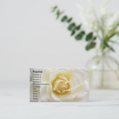 Carte De Visite Rose blanc (Debout devant)