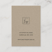 CARTE DE VISITE ROSE BLANC FOLIAGE D'EAU COULEUR DE L'EARRÊT AFFIC (Dos)