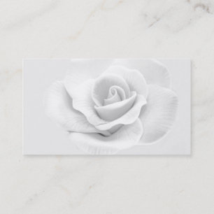 Carte de visite Rose blanche