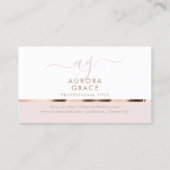 Carte De Visite Rose blanche Gold Serenity (Dos)