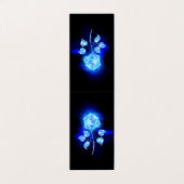 Carte De Visite Rose bleu brûlant (Extérieur déplié)