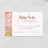 Carte De Visite * Rose bleu d'or d'abrégé sur passionnant (Dos)