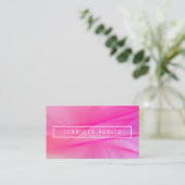 Carte De Visite Rose bleu violet élégant Modèle de couleurs tendan (Debout devant)