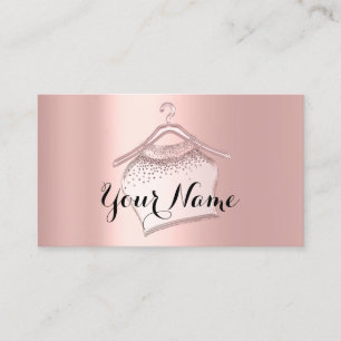 Carte De Visite Rose Blush Closet Hanger Fashion Boutique