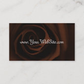 Carte de visite rose brun chocolat (Dos)