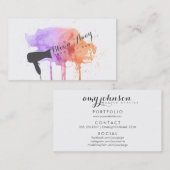Carte De Visite rose chic moy dry bar hairstylist (Devant / Derrière)