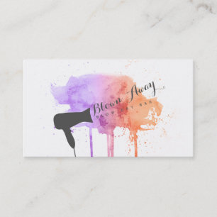 Carte De Visite rose chic moy dry bar hairstylist