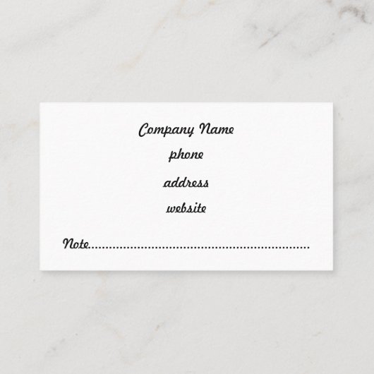 Carte de visite rose clair Houndstooth (Dos)