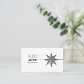 Carte De Visite Rose Compass Et Artiste Arrow (Debout devant)