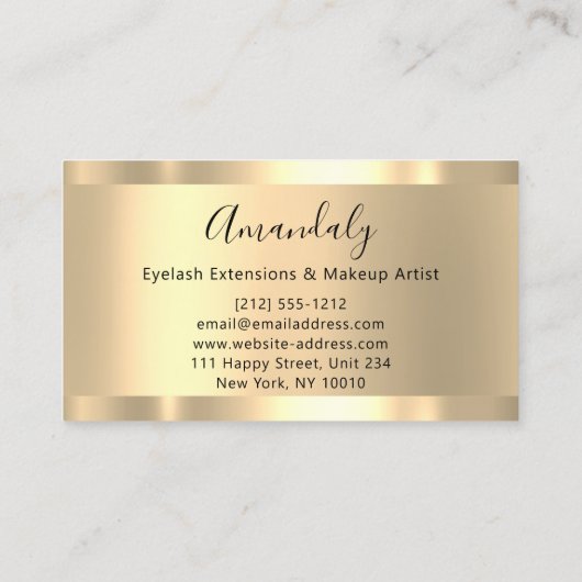 Carte De Visite Rose Copper Gold Marble Frame Event (Dos)