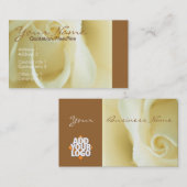 Carte de visite Rose Creme (Devant / Derrière)