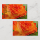 Carte De Visite Rose dans Mon Jardin (Devant / Derrière)