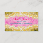 Carte De Visite Rose d'Aqua corrompu par CHROMATOGRAPHIE GAZEUSE (Dos)