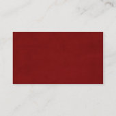 Carte de visite rose d'aquarelle (Dos)