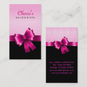 Carte de visite rose d'arc (Devant / Derrière)