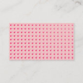 Carte de visite rose d'art de bruit (Dos)