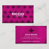 Carte De Visite Rose de 311 Fleur de Grunge Hott (Devant / Derrière)