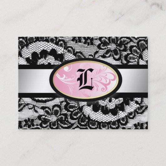 Carte De Visite Rose de 311 Lace de Luxe Iradescent (Devant)