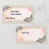 Carte De Visite Rose de beauté (Devant / Derrière)