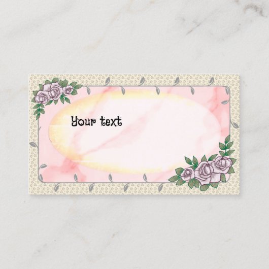 Carte De Visite Rose de beauté (Dos)