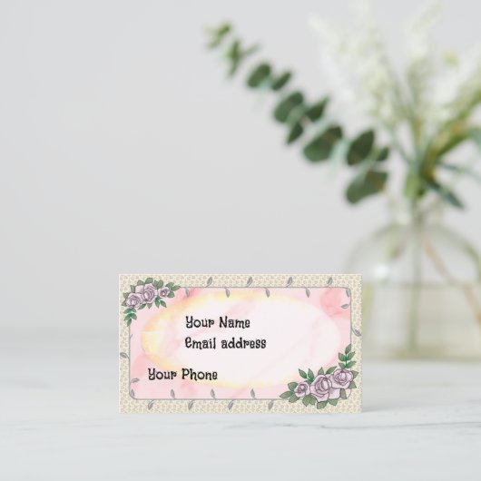 Carte De Visite Rose de beauté (Debout devant)