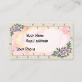 Carte De Visite Rose de beauté (Devant)