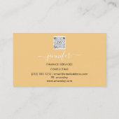 Carte De Visite Rose de Bitcoins comptable comptable de Finance Co (Dos)