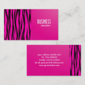 Carte de visite rose de conception d'impression de (Devant / Derrière)