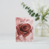 Carte de visite rose de cru (Debout devant)